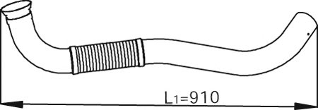 DINEX 53158 Exhaust Pipe